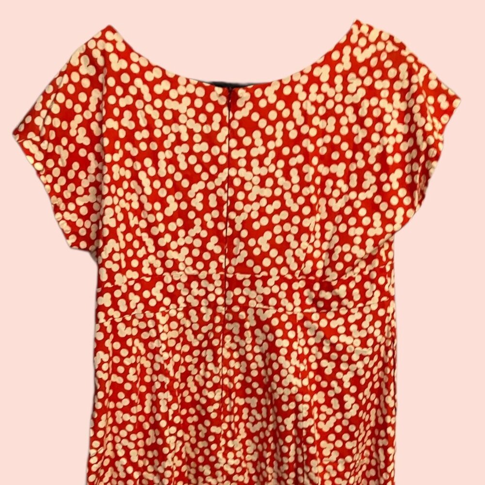 Retro Red and White Polka Dot Dress